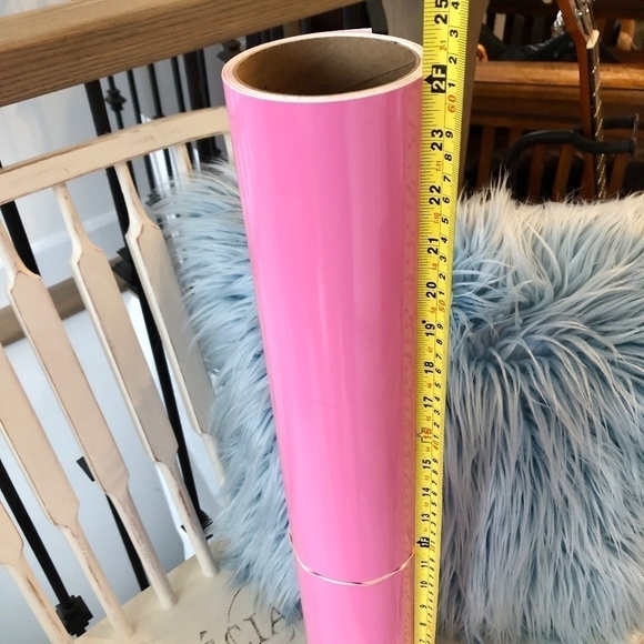 Permanent, Vinyl Roll, Pink, Sign Vinyl, Large, 24 Inches Wide x 18 Feet Long - Picture 6 of 7